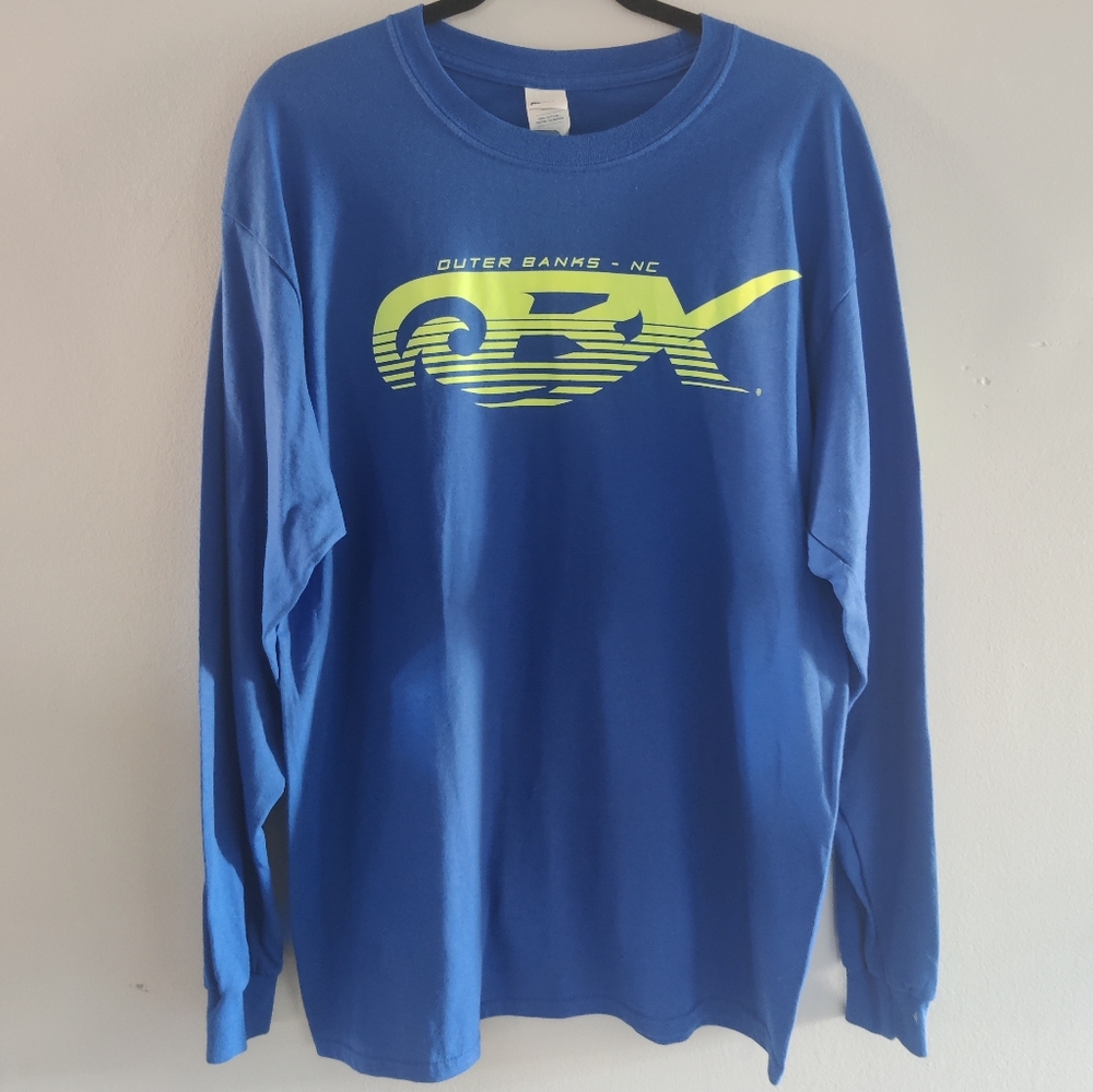 NWT Outer Banks OBX NC Blue Long-sleeved Shirt L